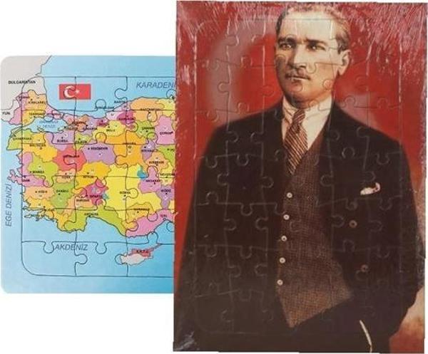 Eser Puzzle Türkiye Haritası - Atatürk 25X35 Yap boz - 2 adet - Image 1
