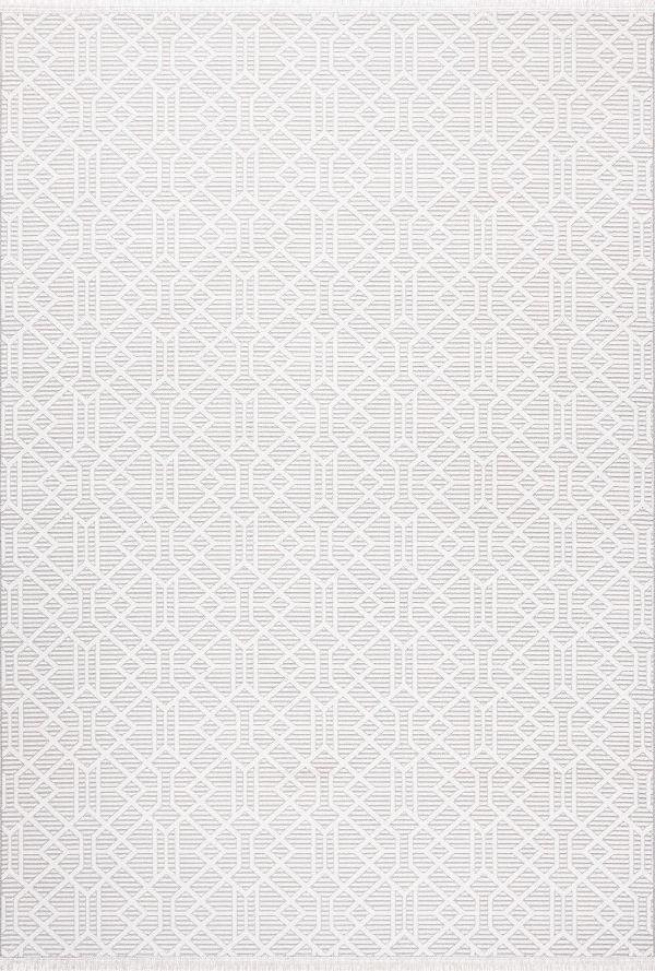 Pastel Halı Zena 416A Krem Gri Serisi Akrilik Salon Oturma Yatak Odası Halısı - Image 1