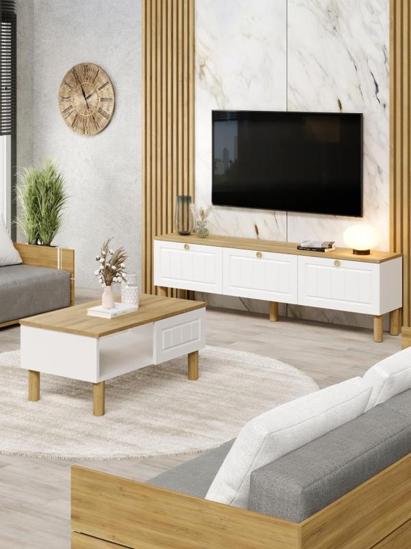 Kuzey  Life Venaset Tv Ünitesi ve Orta Sehpa Membran Kapak - Image 1