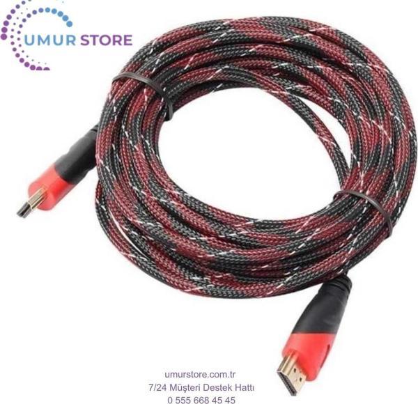 Hasır Örgülü HDMI Kablo - 15M - Image 1