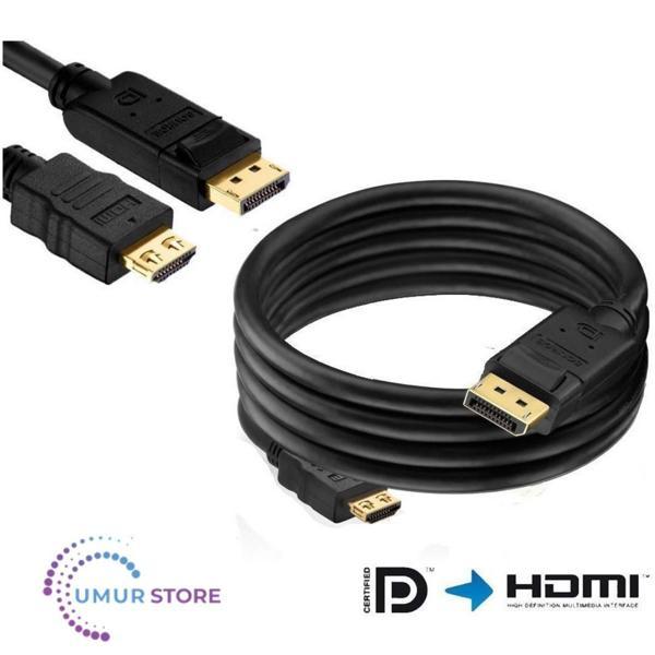 Displayport To HDMI Dönüştürücü Kablo 5 Metre - Image 1