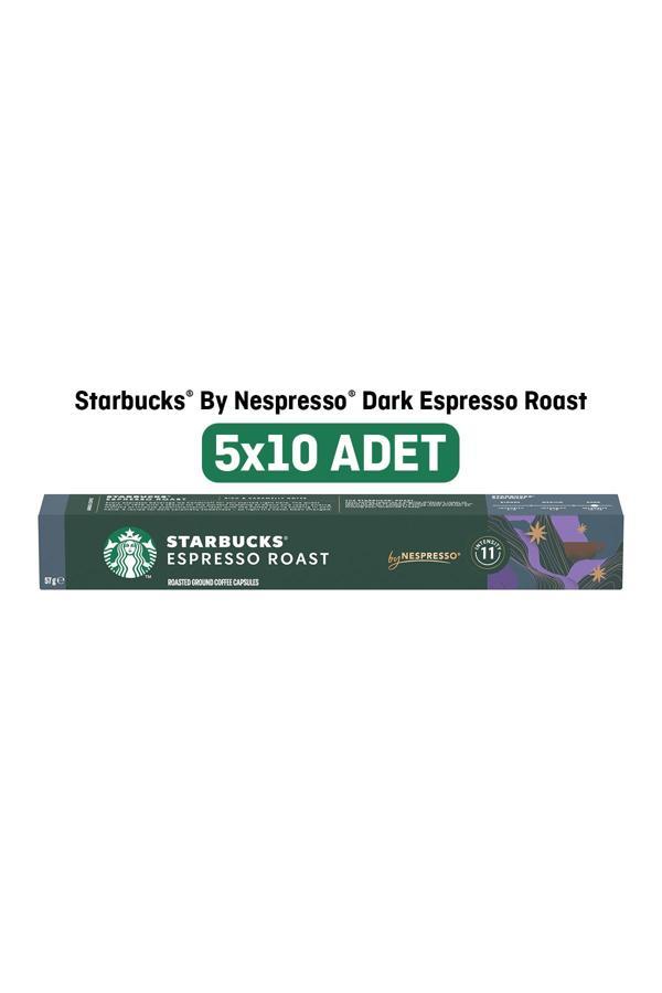 Starbucks By Nespresso Dark Espresso Roast Kapsül Kahve 5 X 10 adet  - Image 1