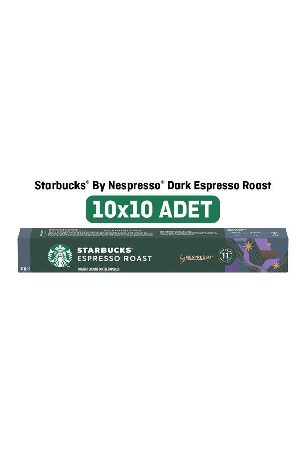 Starbucks By Nespresso Dark Espresso Roast Kapsül Kahve 10 X 10 adet  - Image 1