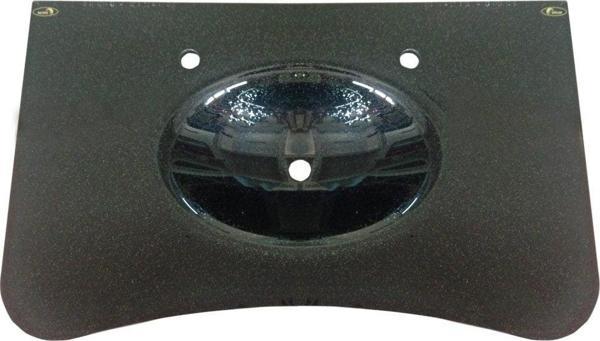Kuaför Cam Lavabo 12 mm 100 x 56 cm Siyah KO20 - Image 1