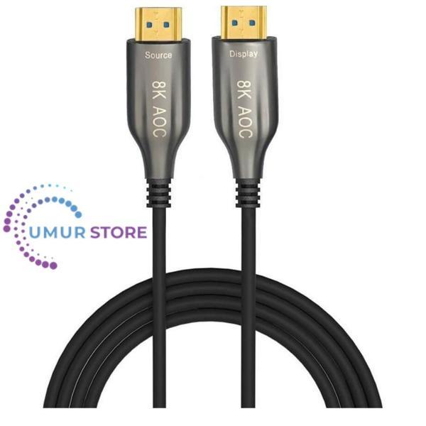 10 Metre - Aoc Fiber HDMI 2.1 Kablo - 48GBPS, 8K@60Hz, 4K@120Hz, 4K@60Hz, Earc, D-Hdr, Dolby Vision - Image 1