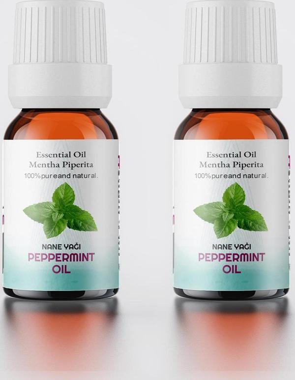 Nane Uçucu Yağı % 100 Saf 2li Set ( Peppermint Essential Oil ) 2x10 ml - Image 1