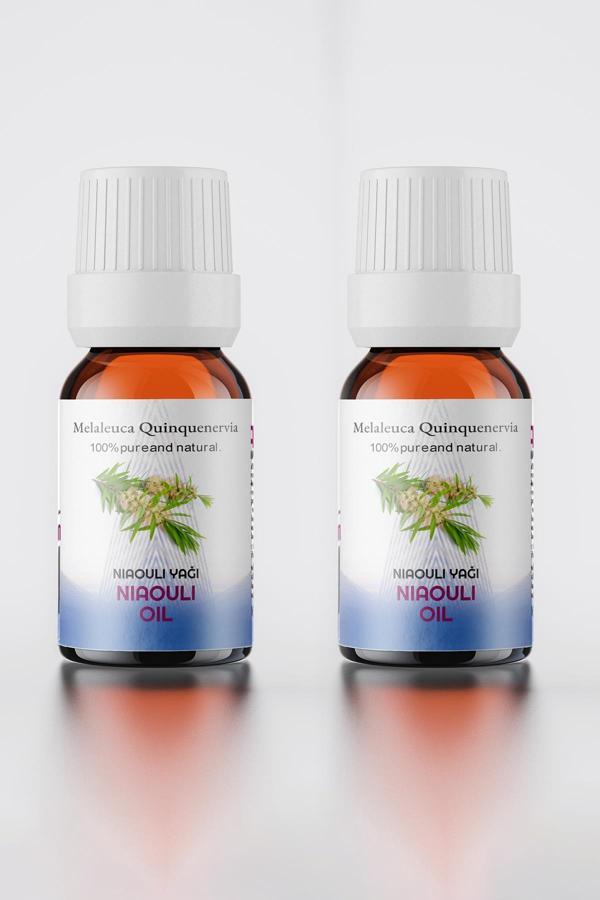 Nioli Uçucu Yağı %100 Doğal Seyreltilmemiş 2li Set ( Niaouli Essential Oil) 2x10 Ml+Sprey Başlık - Image 1