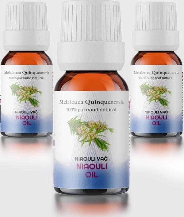 Nioli Uçucu Yağı %100 Doğal Seyreltilmemiş 3'lü Set ( Niaouli Essential Oil) 3x10 Ml - Image 1