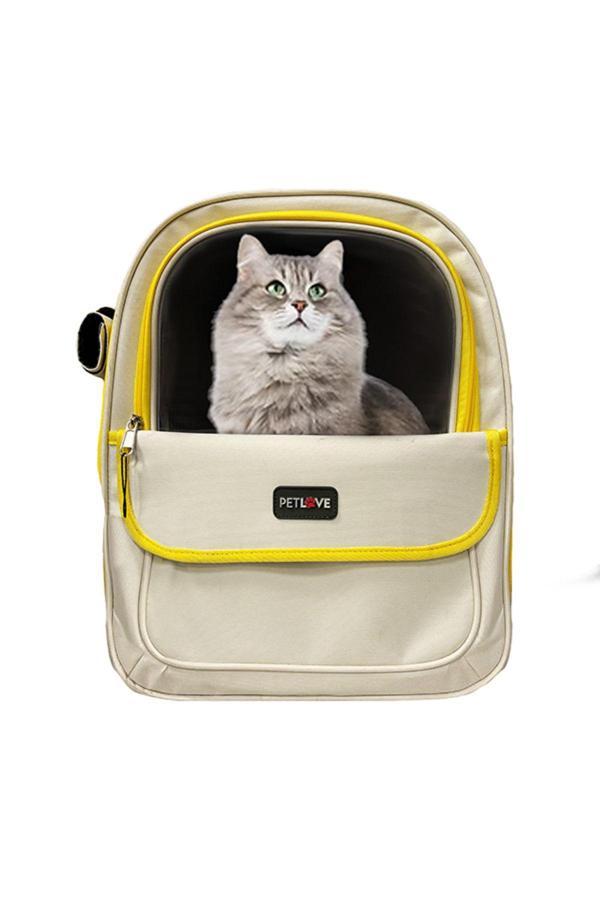 Pet Love Hava Kanallı Cepli Kedi Ve Köpek El Ve Sırt Taşıma Çantası - Image 1