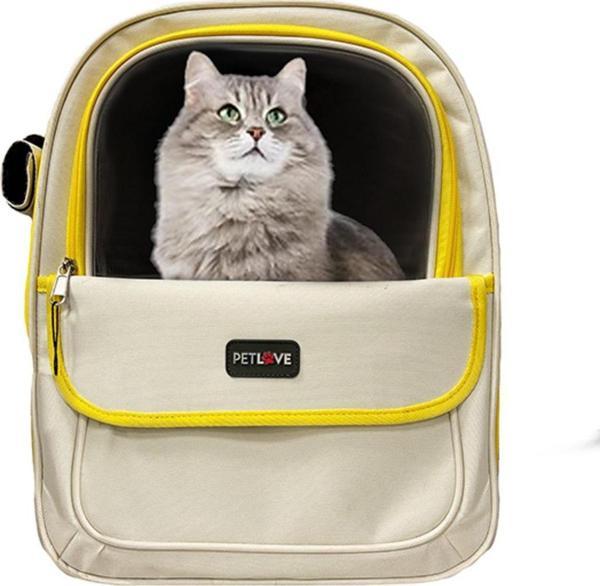 Pet Love Hava Kanallı Cepli Kedi Ve Köpek El Ve Sırt Taşıma Çantası - Image 1