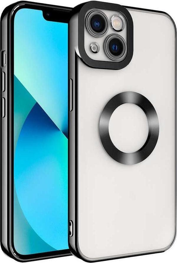 iPhone 14 Uyumlu Kamera Korumalı Logo Yeri Açık Lazer Lesim Silikon Kılıf - Image 1