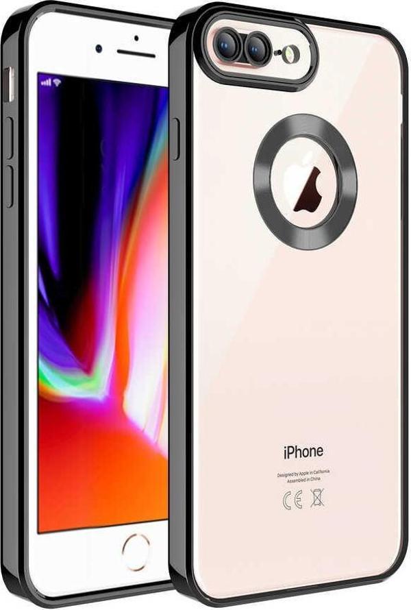 iPhone 7-8 Plus Uyumlu Kamera Korumalı Logo Yeri Açık Lazer Lesim Silikon Kılıf - Image 1