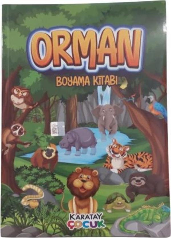 Karatay Yayınları 4E Orman Boyama Kitabı 128 Sayfa - Image 1