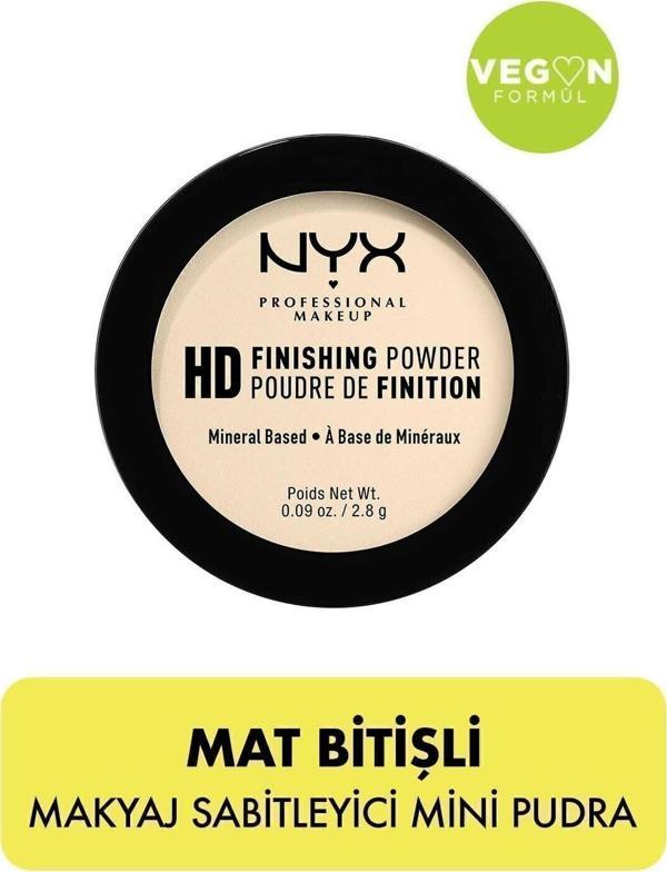 Nyx Professional Makeup Mini Transparan Pudra - High Definition Finishing Powder Mini - Banana - Image 1