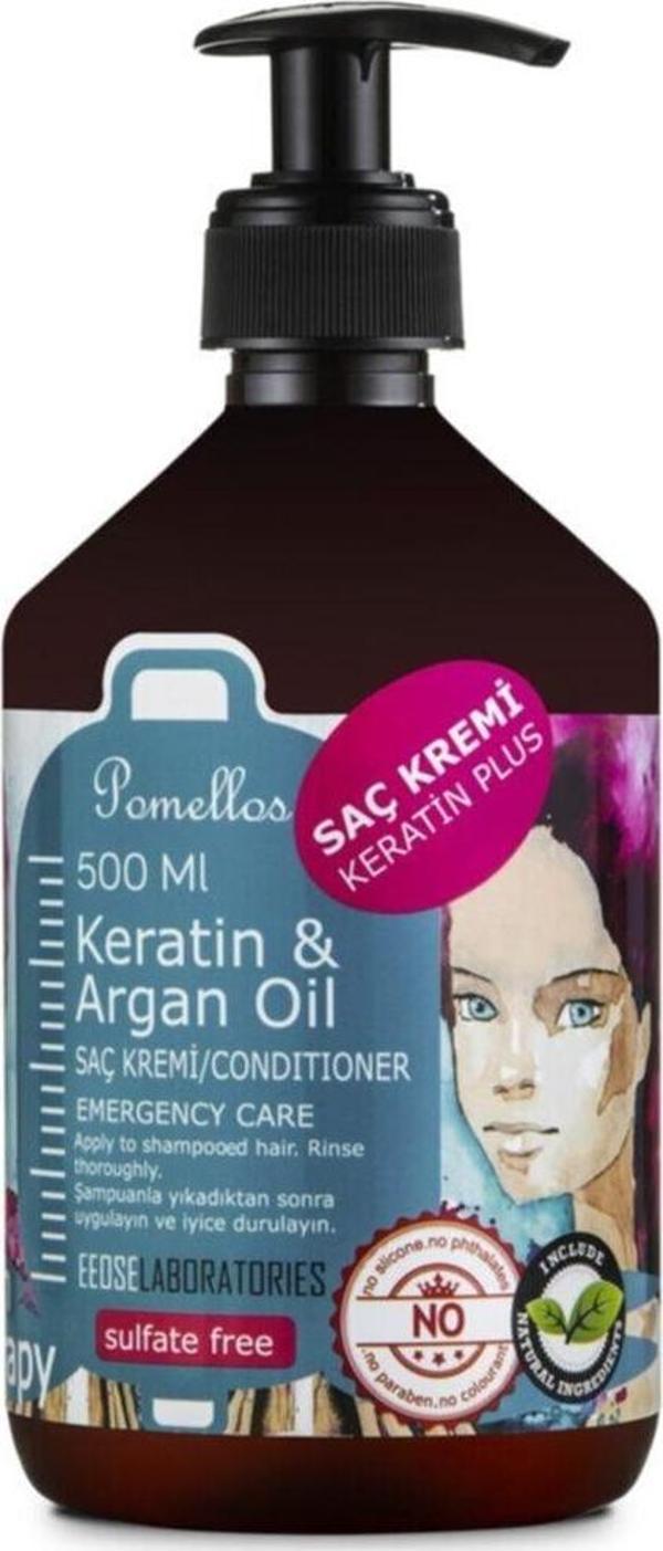 Pomellos Keratin & Argan Oil Saç Kremi 500 Ml - Image 1