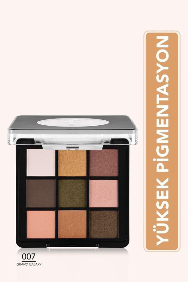 Flormar Mat & Işıltılı Kremsi Far Paleti - Eye Shadow Palette - 007 Grand Galaxy- 8682536048491 - Image 1