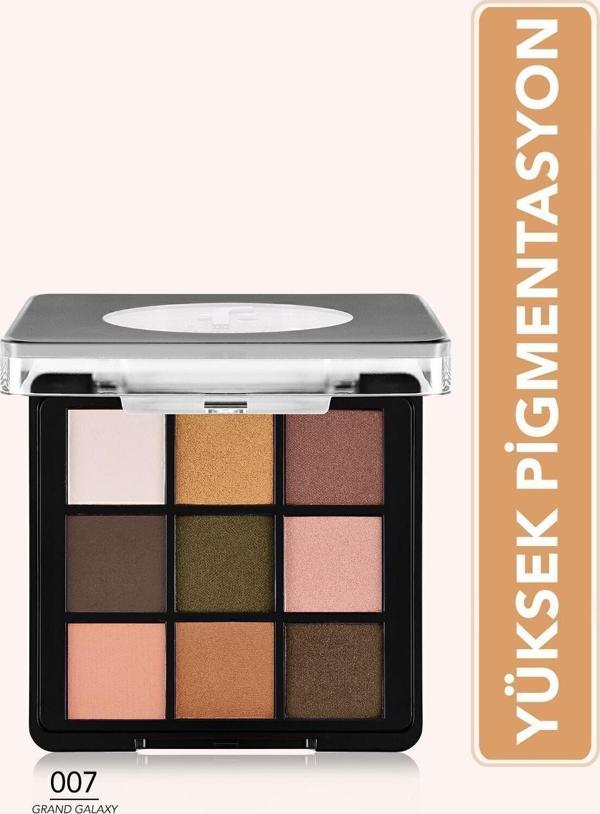 Flormar Mat & Işıltılı Kremsi Far Paleti - Eye Shadow Palette - 007 Grand Galaxy- 8682536048491 - Image 1