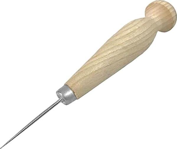 10 Cm Ahşap Saplı Biz Deri El Aleti - Image 1