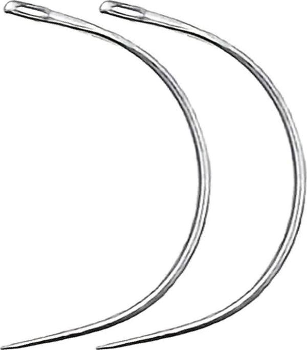 Eğri 2 Adet 1,5 MM Saraç El Dikiş İğnesi - Image 1