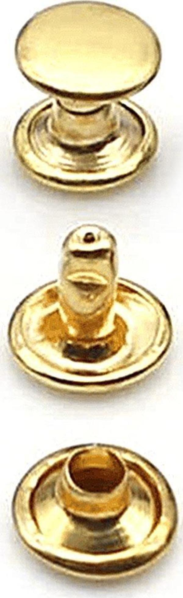 5 MM 00 No Altın Renkli Perçin Rivet 30 Adet - Image 1