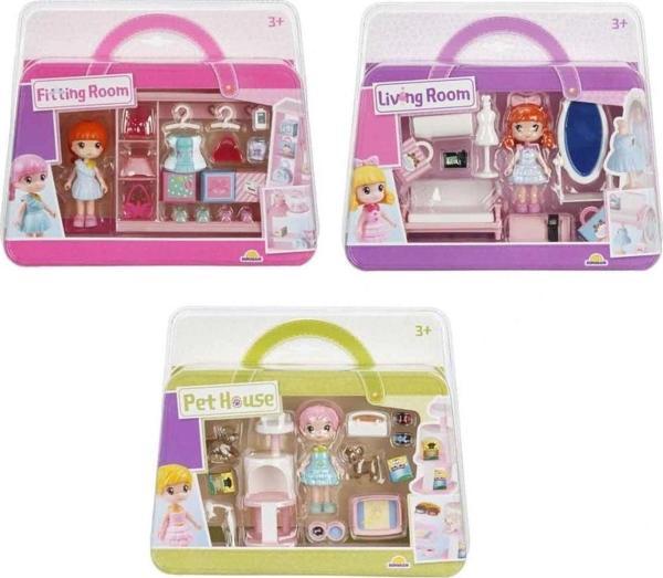 Nessiworld 4364 SUN-YFN- Bebek ve Odası Oyun Seti 3 asorti - Image 1