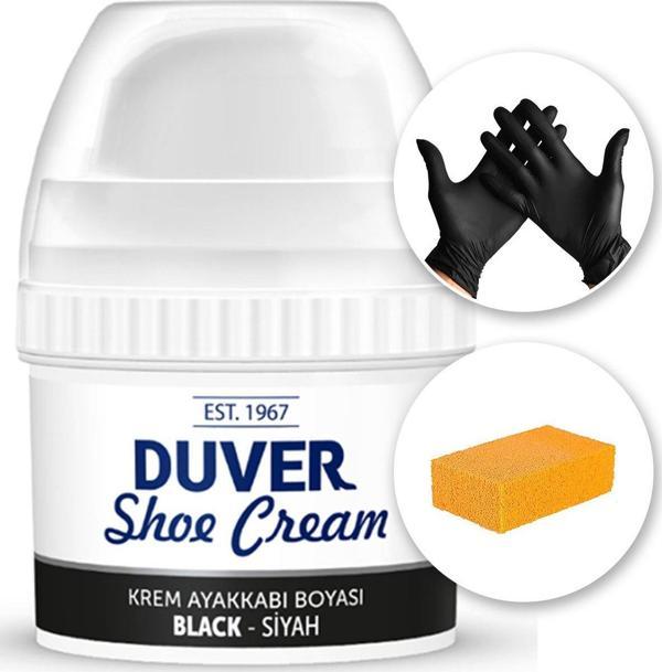 Duver Parlaklık Sağlayan Siyah Ayakkabı Boyası ve Boyama Seti - Image 1