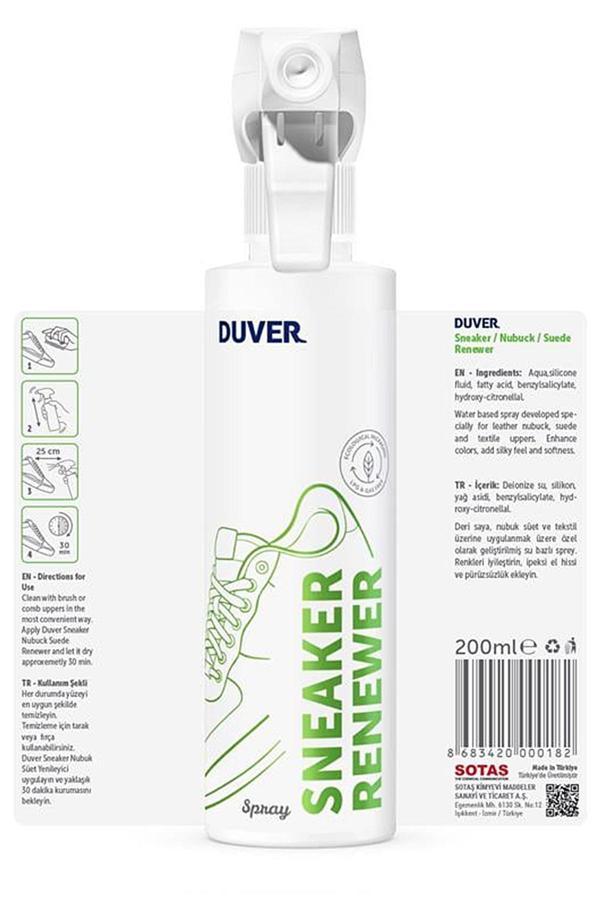Duver Süet Ve Nubuk Ayakkabı Yenileyici Sprey 200 Ml - Image 1