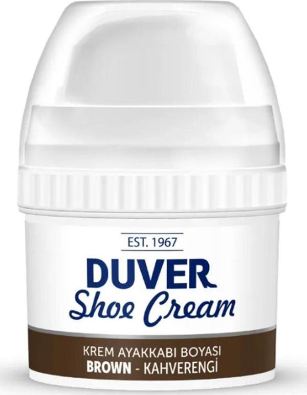Duver Kendiliğinden Parlaklık Sağlayan Kahverengi Krem 60 Ml Ayakkabı Boyası - Image 1
