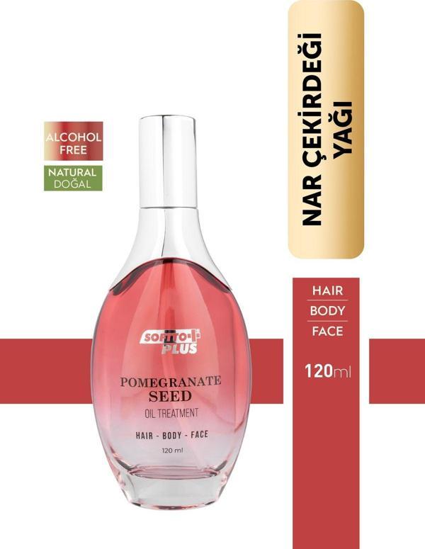 Softto Plus Nar Cilde Parlaklık Ve Canlılık Kazandıran Saç Yüz Ve Vücut Yağı 120 Ml - Image 1