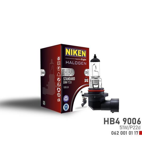NIKEN 9006 HB4 51W HALOJEN AMPUL P22d 12V - Image 1