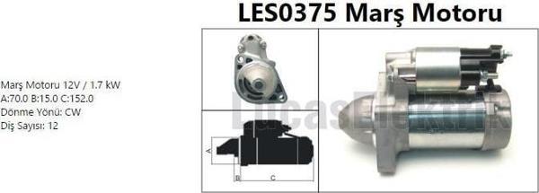 MARS MOTORU 12V 1.7kW 12 DIS MERCEDES W204 X204 C218 W212 C207 W639 B906 - Image 1