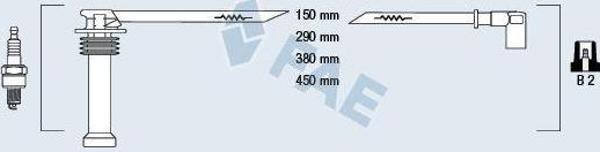 BUJİ KABLOSU TK FIESTA 96 FOCUS 98-04 -FUSION 02 MONDEO 07 1.6 ZETEC - Image 1