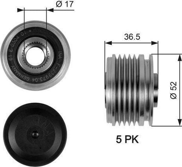 ALTERNATOR KASNAGI MERCEDES W169 W245 - Image 1