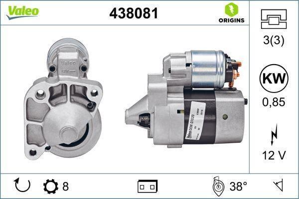 MARŞ MOTORU 12V 8 DİŞ LOGAN- KNG- CLIO I- MGN I 1.4 98- - Image 1