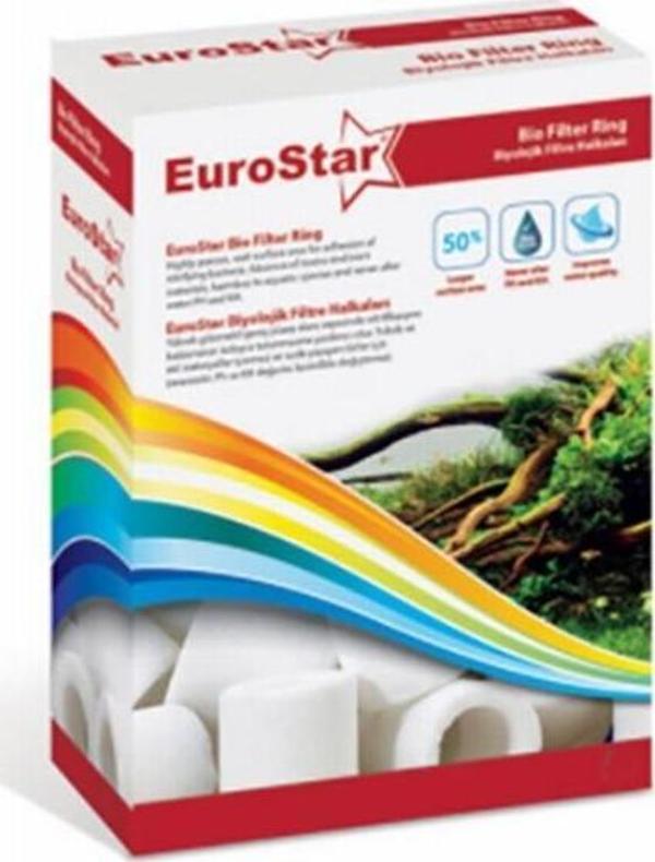 EuroStar Bio Glass Ring Seramik Halka Akvaryum Filtre Malzemesi 500 Ml - Image 1
