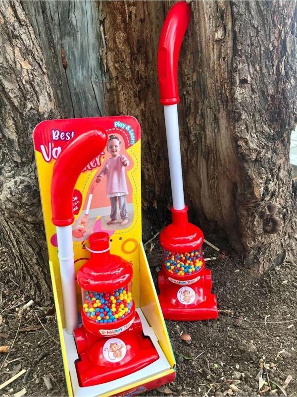 İbokan Oyuncak Dyson Dikey Süpürge Kırmızı - Image 1