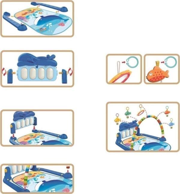 Babycim Balina Piyanolu Oyun Halısı - Image 1