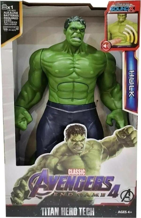 Avengers Büyük Boy 30 Cm Işıklı Sesli Marvel Titan Hero Hulk Figür - Image 1