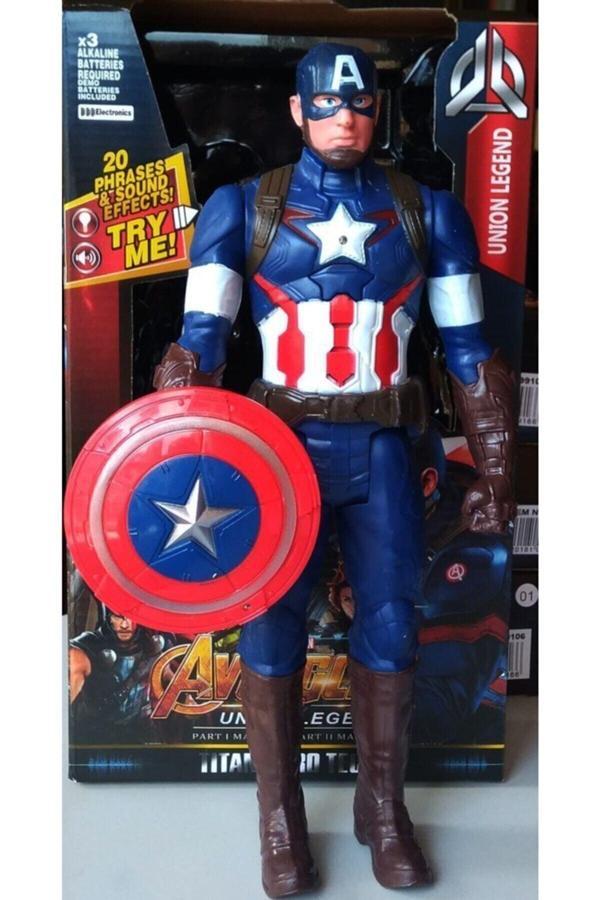 Avengers Fx America Figür 30 Cm Işıklı Sesli Kaptan Amerika Figür Star Collection 210035 - Image 1