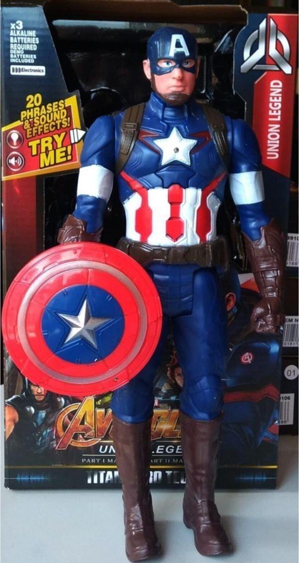 Avengers Fx America Figür 30 Cm Işıklı Sesli Kaptan Amerika Figür Star Collection 210035 - Image 1