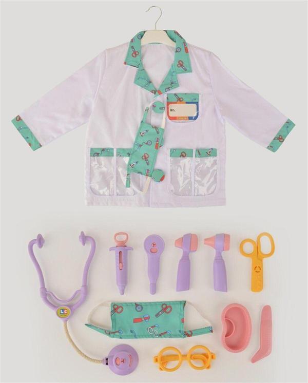 Lets Be Child Lc Lila Doktor Seti Ve Çocuk Kostümü - Image 1