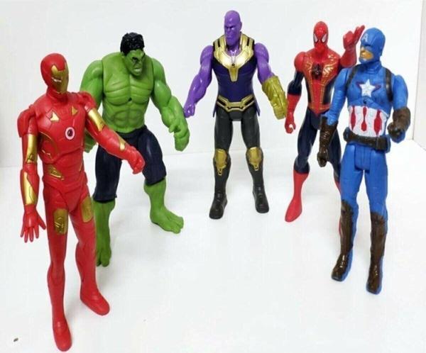 Avengers Thanos Hulk Spiderman C.Amerika 16 Cm Figür Oyuncak 5 Li - Image 1
