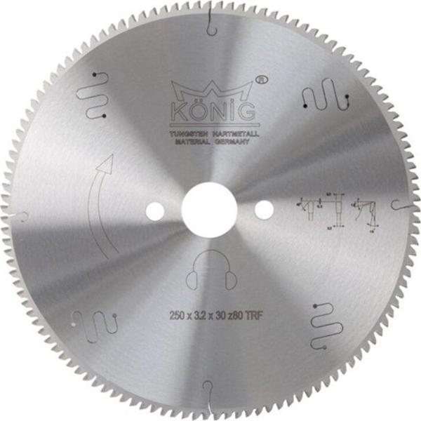 König 250*3.2*30 Mm Z:80 Trf Dişli Elmas Uçlu Hassas Kesim Daire Testere Sessiz - Image 1