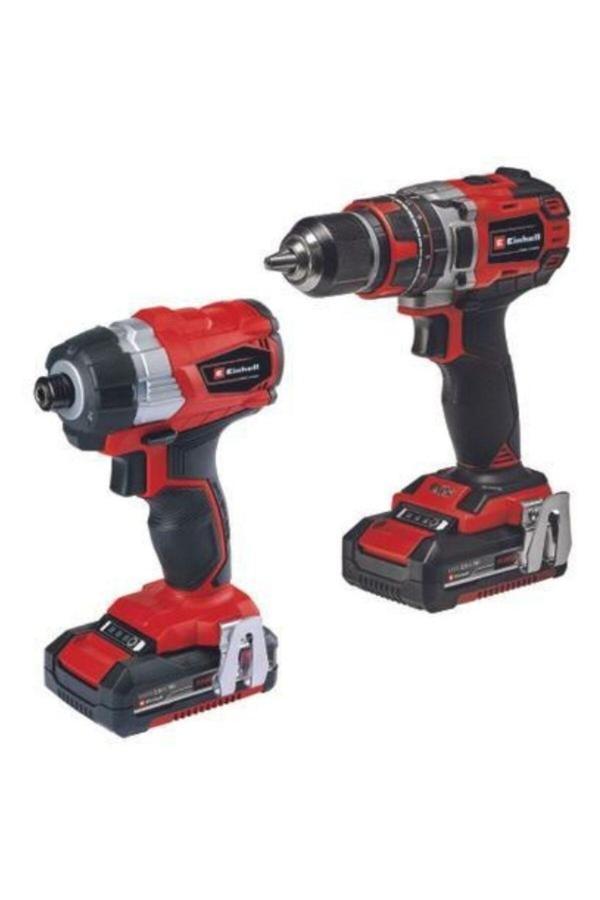 Einhell Tp-18V Twin Pack Bl Kömürsüz Akülü Matkap -Akülü Vidalama 2X2.0Ah Çantalı Set - Image 1