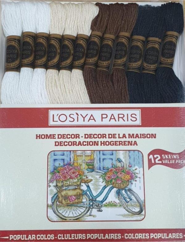 Losiya Paris 12'li Muline Set Ana Renkler - Image 1