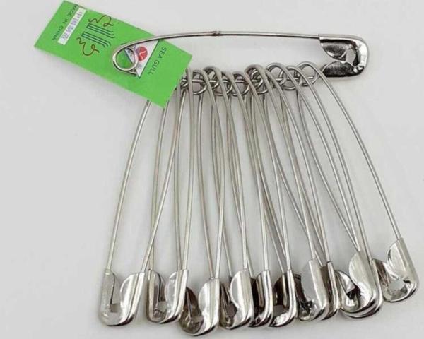 Lüx Metal L Kaliteli Çengelli Iğne 12'li Orta Boy No:4 - Image 1