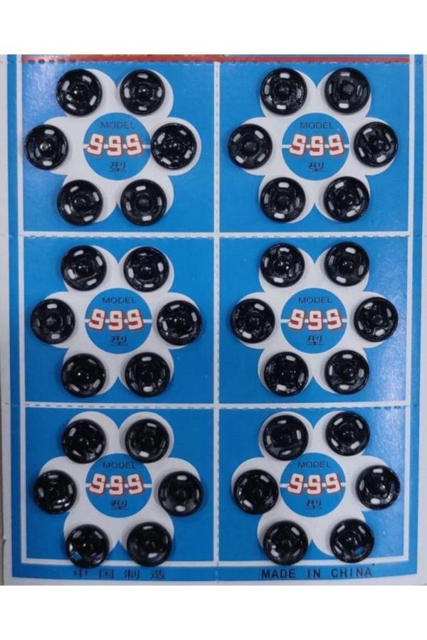 Çıt Çıt 1 No (10 Mm) 36'lı Paket Siyah Renk - Image 1