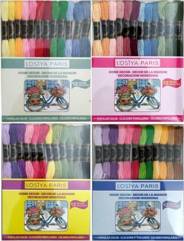 Muline Set 48'li Losiya Nakış Kanaviçe Bileklik Ipi - Image 1