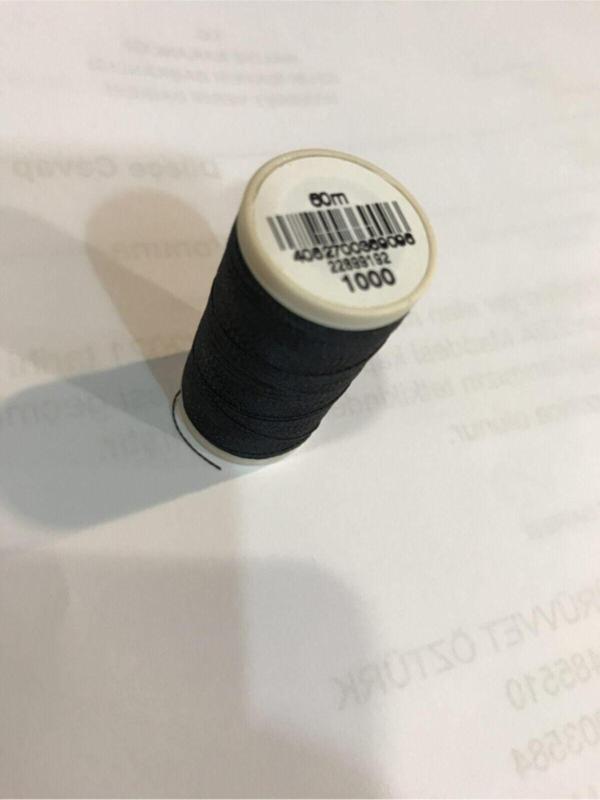 -nylbond Siyah Renk Ekstra Sağlam Dikiş Aksesuarları Ve Takı Ipliğil 60 Metre - Image 1