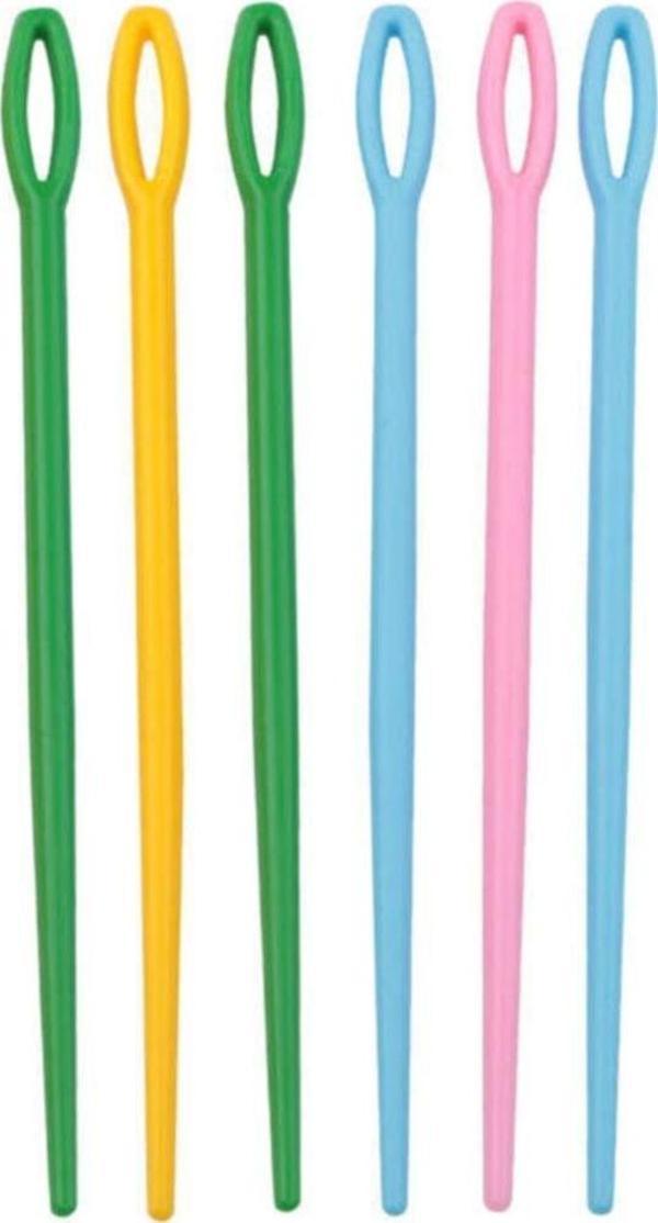 Plastik Yün Iğnesi 9 cm 6 Adet - Image 1